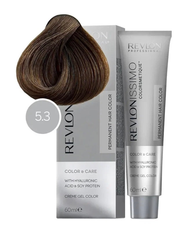 Revlon Revlonissimo Colorsmetique Permanent Hair Color 60ml - 5.3 Light Golden Brown