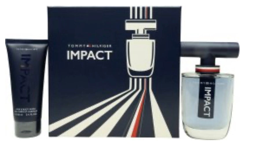 Tommy Hilfiger Impact Gift Set 100ml EDT + 100ml Hair & Body Wash + 4ml EDT