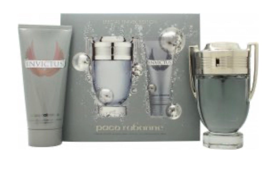 Paco Rabanne Invictus Gift Set 100ml EDT + 100ml All Over Shampoo